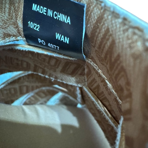 DINGO Women Dagwood Leather Platform Heel Sandal Clogs Boho Orange Sz 8.5 - Picture 7 of 10